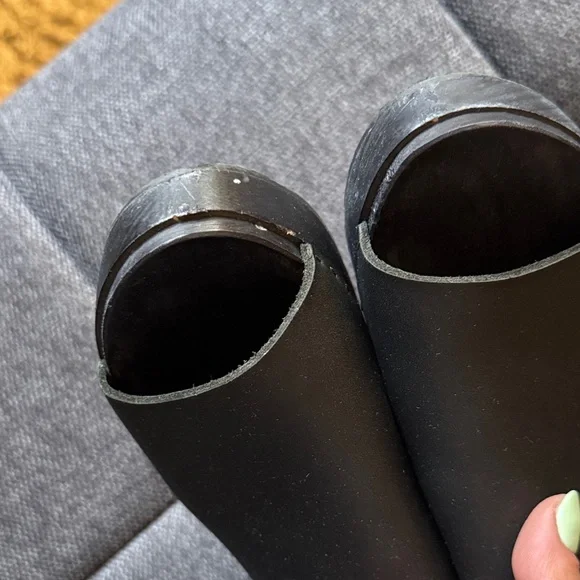 LIKE NEW Bryr Black Leather Platform Slide Mules sz6/36 - Picture 5 of 8